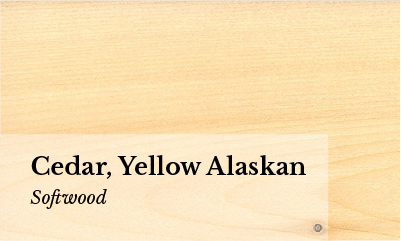 Cedar, Alaskan Yellow Wood sample photo